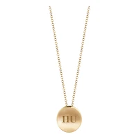 Women's Kyle Cavan  Gold Howard Bison Logo Necklace