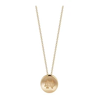 Women's Kyle Cavan  Gold Notre Dame Fighting Irish Logo Necklace