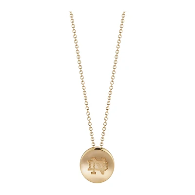 Women's Kyle Cavan  Gold Notre Dame Fighting Irish Logo Necklace