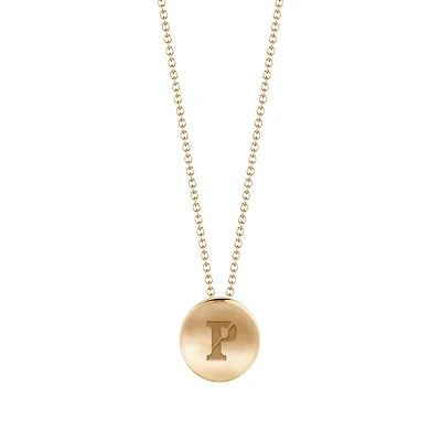 Women's Kyle Cavan  Gold Pennsylvania Quakers Logo Necklace