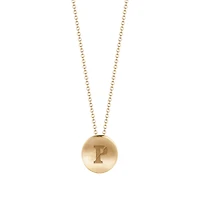 Women's Kyle Cavan  Gold Pennsylvania Quakers Logo Necklace