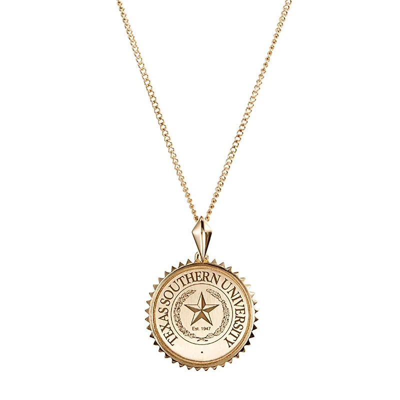 Women's Kyle Cavan  Gold Texas Southern Tigers Sunburst Necklace
