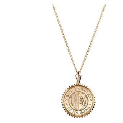 Women's Kyle Cavan  Gold Xavier University of Louisiana Gold Rush Sunburst Necklace