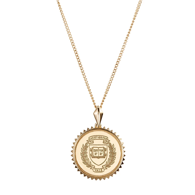 Women's Kyle Cavan  Gold Yale Bulldogs Sunburst Necklace