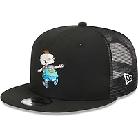 Men's New Era Black Rugrats Phil Trucker 9FIFTY Snapback Hat
