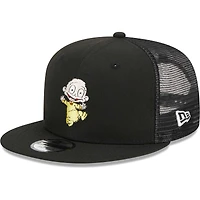 Men's New Era Black Rugrats Dil Trucker 9FIFTY Snapback Hat