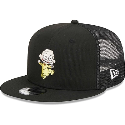 Men's New Era Black Rugrats Dil Trucker 9FIFTY Snapback Hat