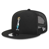 Men's New Era Black The Jetsons George Jetson Trucker 9FIFTY Snapback Hat