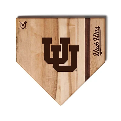 Baseball BBQ Utah Utes 12" x 12" Home Plate Cutting Board