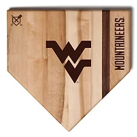 Baseball BBQ West Virginia Mountaineers 12" x 12" Home Plate Cutting Board