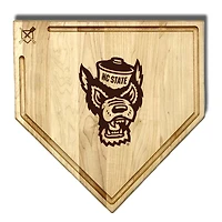 Baseball BBQ NC State Wolfpack 17'' x 17'' Home Plate Cutting Board with Trough