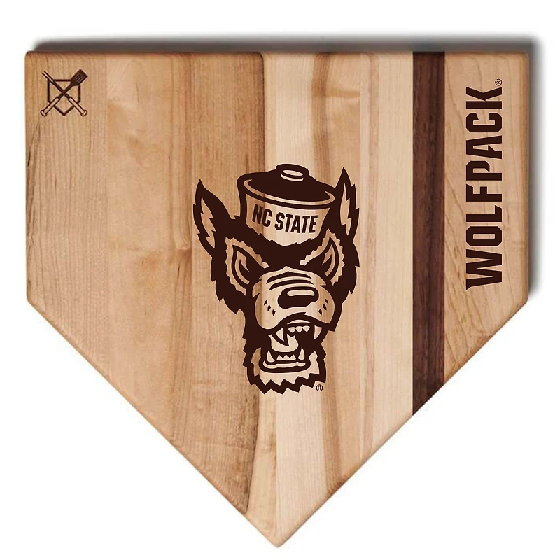 Baseball BBQ NC State Wolfpack 17'' x 17'' Home Plate Cutting Board