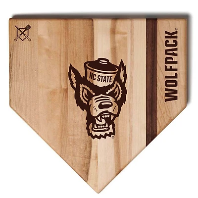 Baseball BBQ NC State Wolfpack 17'' x 17'' Home Plate Cutting Board