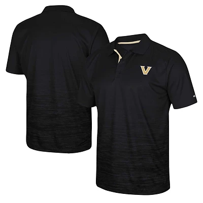 Men's Colosseum Black Vanderbilt Commodores Marshall Polo