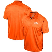 Men's Colosseum Orange Oklahoma State Cowboys Honeycomb Raglan Polo