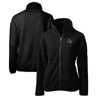 Women's Cutter & Buck  Black Baltimore Ravens Helmet Logo Cascade Eco Sherpa Full-Zip Fleece Jacket