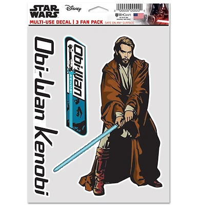 WinCraft Star Wars Obi-Wan Kenobi Multi-Use Decal Set