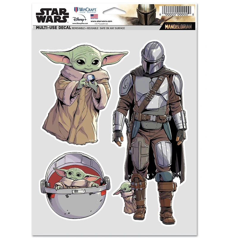 WinCraft Star Wars The Mandalorian Multi-Use Decal Set