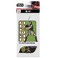 WinCraft Obi-Wan Kenobi Star Wars  2-Pack 4" x 8" Perfect Cut Decal Set