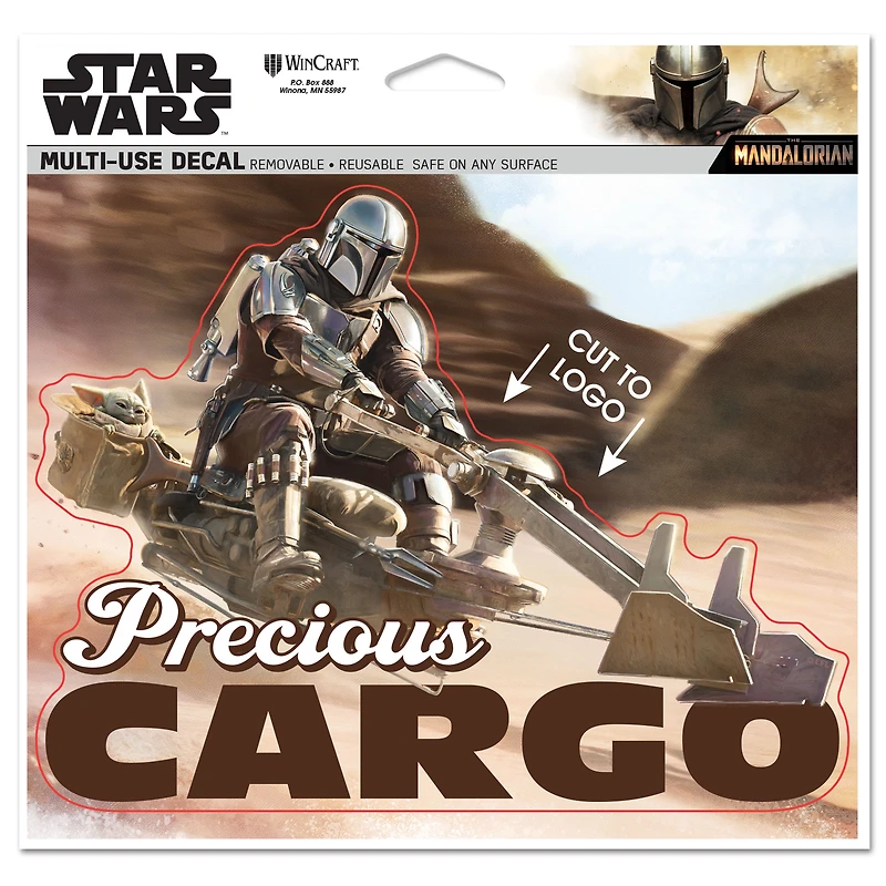 WinCraft  The Mandalorian 5" x 6" Multi-Use Decal