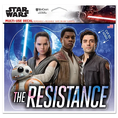 WinCraft The Resistance Star Wars 5" x 6" Multi-Use Decal