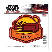 WinCraft Rey Star Wars 5" x 5" Die-Cut Magnet