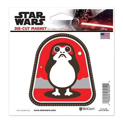 WinCraft Porgs Star Wars 5" x 5" Die-Cut Magnet