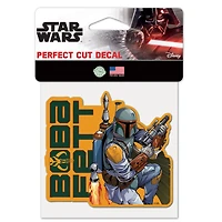 WinCraft Boba Fett Star Wars 4" x 4" Perfect Cut Decal