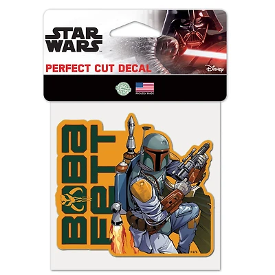 WinCraft Boba Fett Star Wars 4" x 4" Perfect Cut Decal