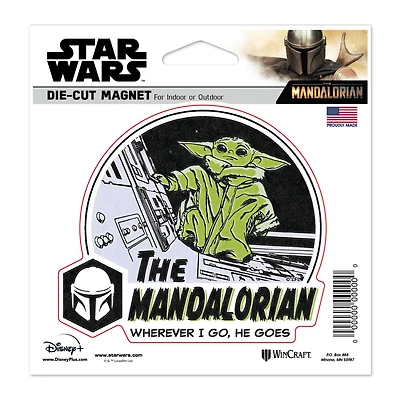 WinCraft Grogu The Mandalorian 4.5" x 6" Die-Cut Magnet
