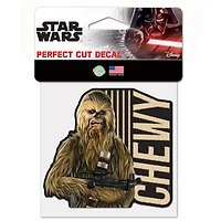 WinCraft Chewbacca Star Wars 4" x 4" Perfect Cut Decal