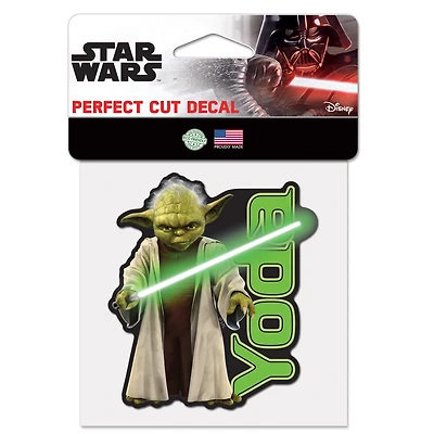 WinCraft Yoda Star Wars 4" x 4" Perfect Cut Decal