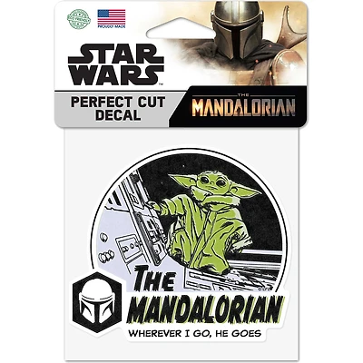 WinCraft Grogu The Mandalorian 4" x 4" Perfect Cut Decal