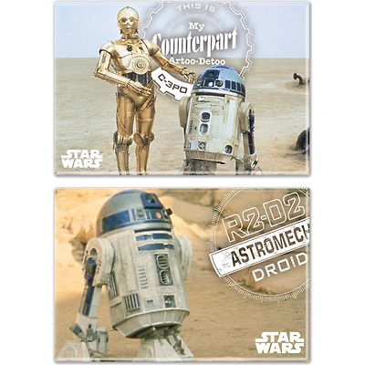 WinCraft Star Wars 2-Pack Metal Fridge Magnet Set
