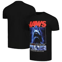 Men's Ripple Junction  Black Jaws Movie Poster T-Shirt