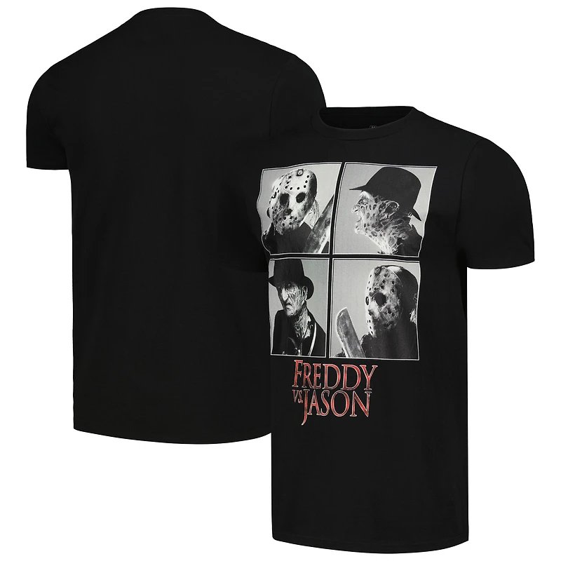 Men's Ripple Junction  Black Friday the 13th Freddy vs. Jason Grid T-Shirt