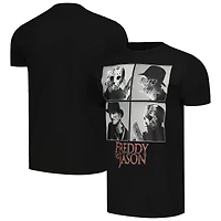 Men's Ripple Junction  Black Friday the 13th Freddy vs. Jason Grid T-Shirt