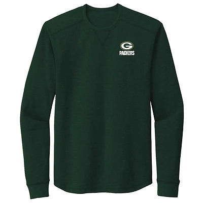 Men's Dunbrooke Green Green Bay Packers Cavalier Thermal Long Sleeve T-Shirt