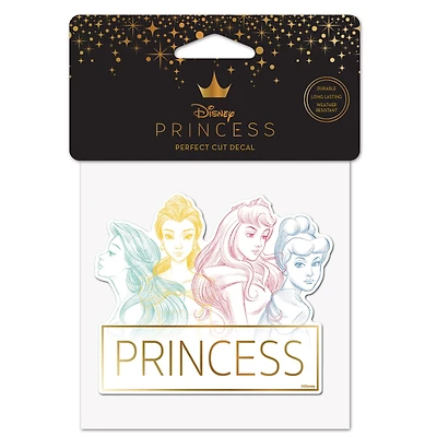 WinCraft  Disney Princess 4" x 4" Perfect Cut Decal