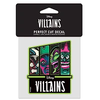 WinCraft  Disney Villains 4" x 4" Perfect Cut Decal