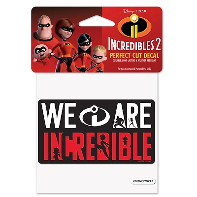 WinCraft  The Incredibles 4" x 4" Perfect Cut Decal