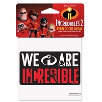 WinCraft  The Incredibles 4" x 4" Perfect Cut Decal