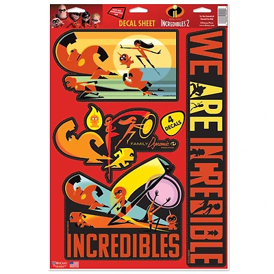 WinCraft  The Incredibles 11" x 17" Multi-Use Decal Sheet
