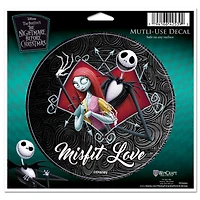 WinCraft Jack Skellington, Sally The Nightmare Before Christmas 5" x 6" Multi-Use Decal