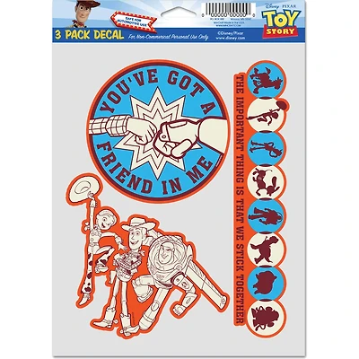 WinCraft Toy Story 3-Pack Multi-Use Decal Set