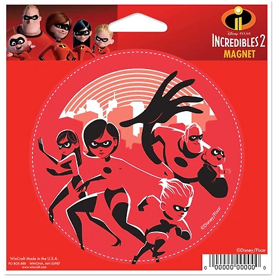 WinCraft  The Incredibles 4.5" x 6" Indoor/Outdoor Magnet