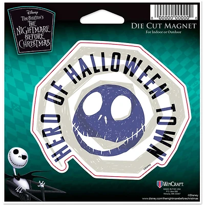 WinCraft Jack Skellington The Nightmare Before Christmas 4.5" x 6" Indoor/Outdoor Magnet