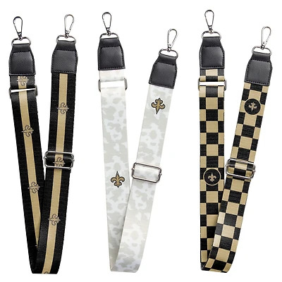 New Orleans Saints 3-Pack Bag Strap Set