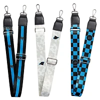 Carolina Panthers 3-Pack Bag Strap Set