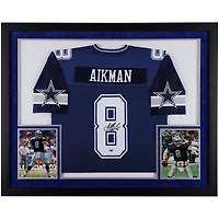 Troy Aikman Dallas Cowboys Autographed Framed Navy Alternate Mitchell & Ness Authentic Jersey with "HOF '06" Inscription